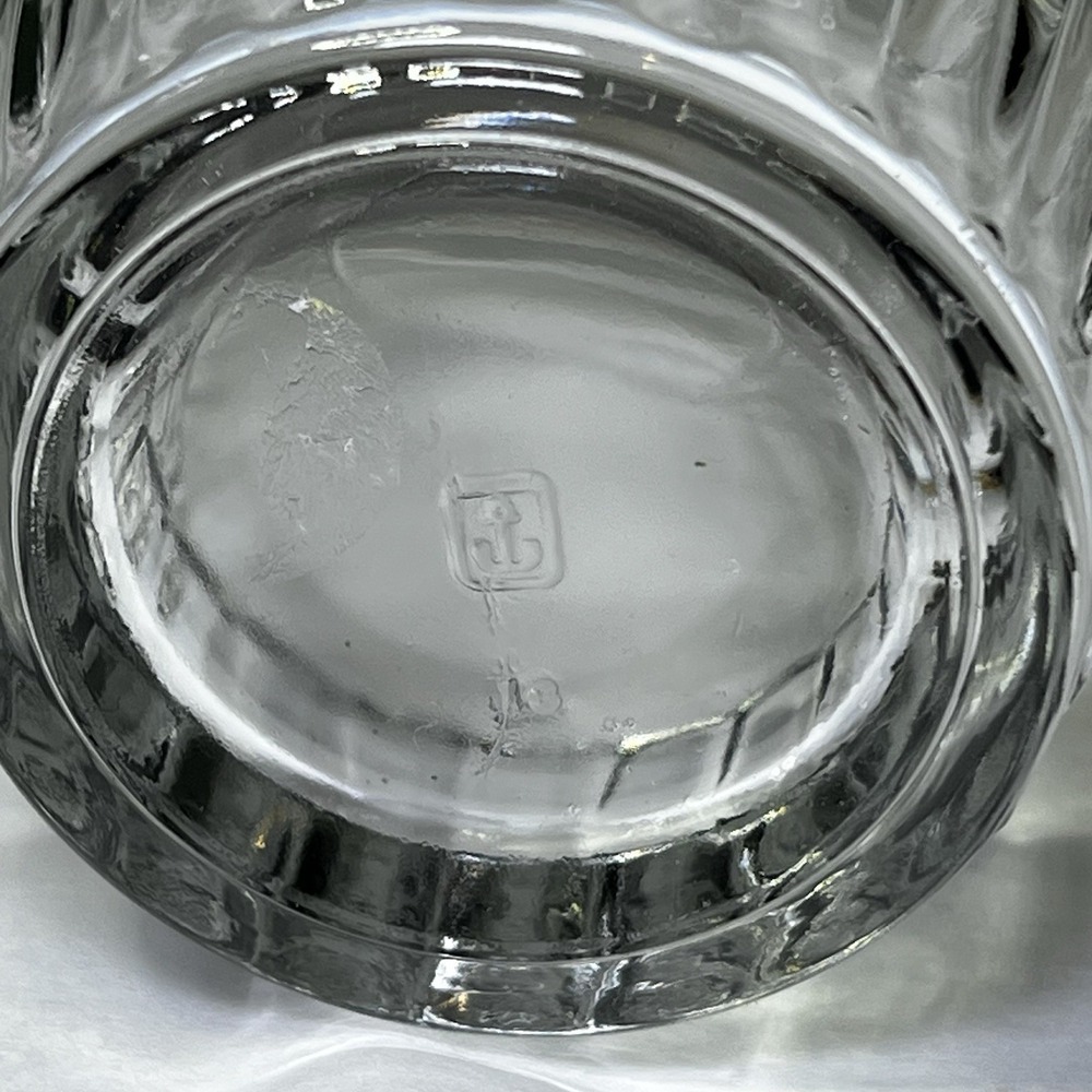 2 BARTLETT COLLINS‎ GLASS BARREL TUMBLERS Ribbed Base Rocks Anchor Hocking - Picture 4 of 4